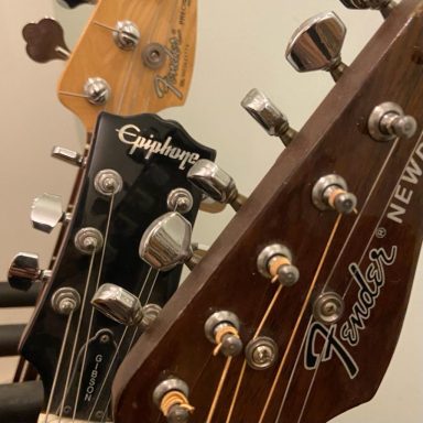Fender Acoustic Guitar Epiphone SG Electric Guitar Fender P Bass Bradford Recording Studio